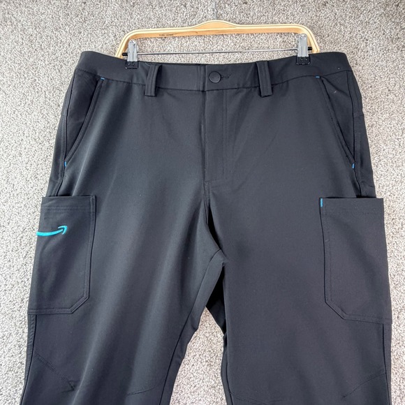 Luly Yang Other - Men's Black Cargo Work Pants XL Performance Stretch Tactical Pocket Amazon Brand